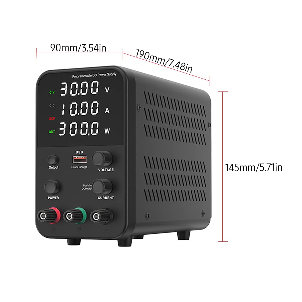3010 Programmable DC Power Supply 30V 10A Digital Display