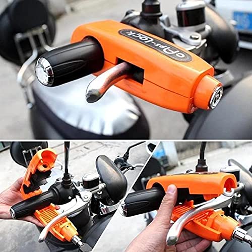 Heavy Duty Plastic Bike Handlebar Lock - Compatible With All Bikes & Scooters (Multicolor)