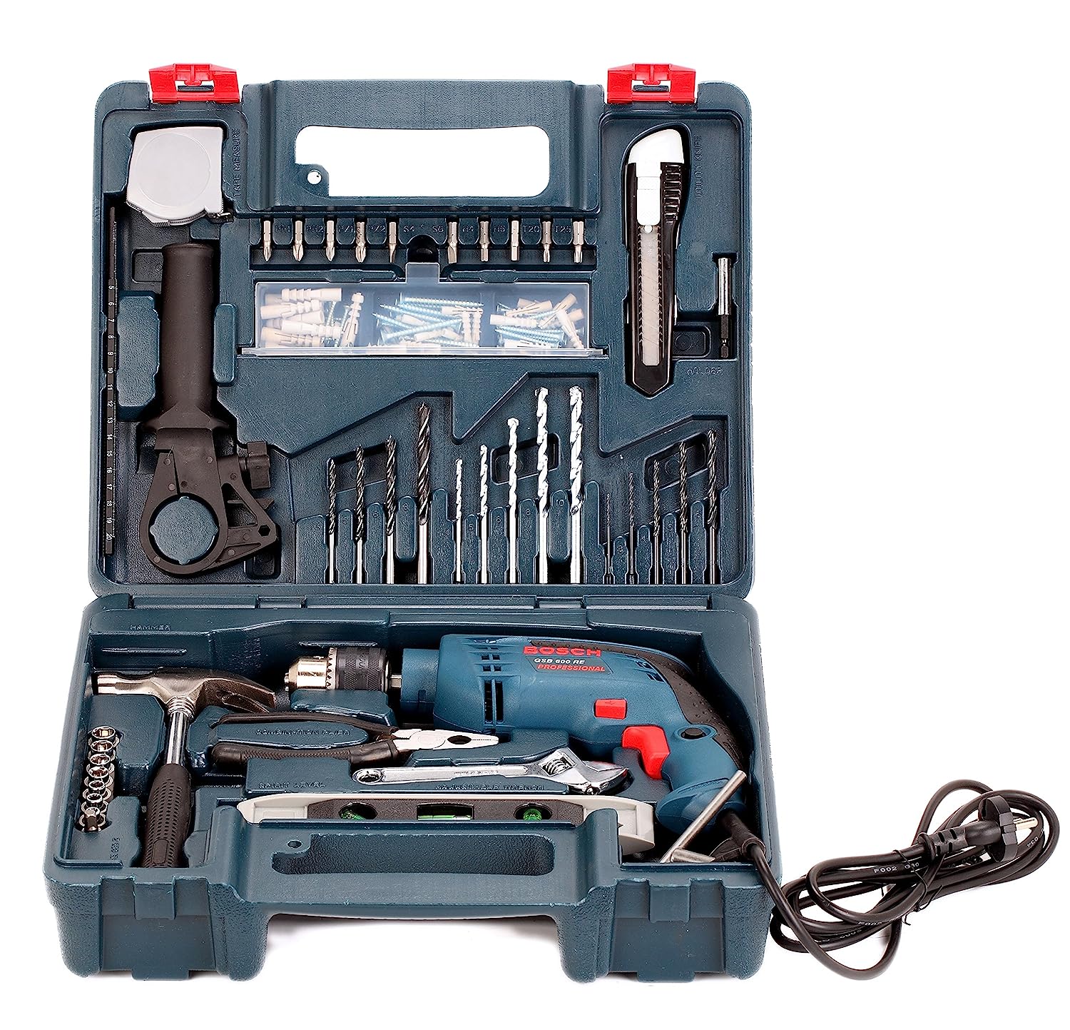 Bosch: GSB 600RE 600W Drill Machine Impact with Professional Tool Kit
