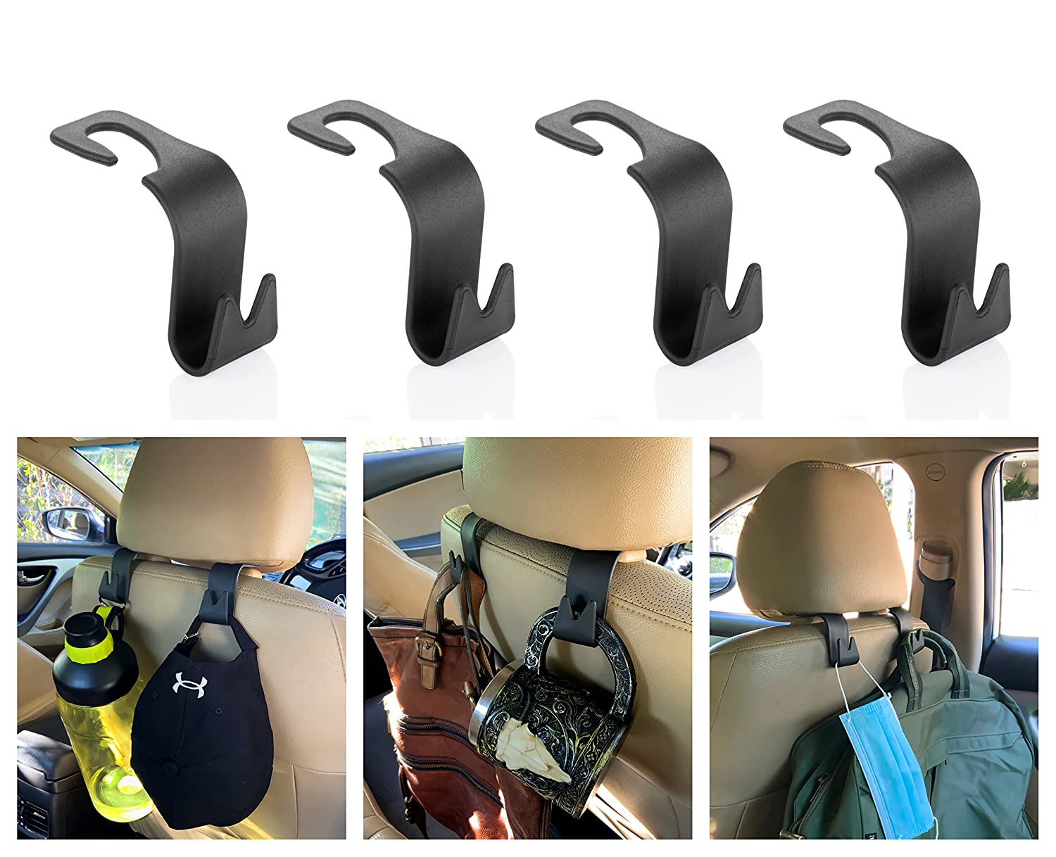4pcs Car backrest Hanger | Cars Space Organizer