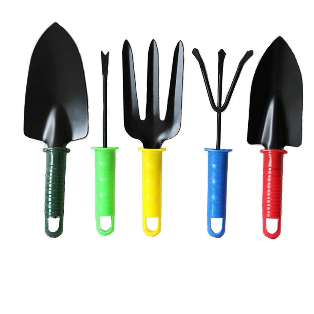 Colorful 5pcs Garden Tool Set with Plastic Handle