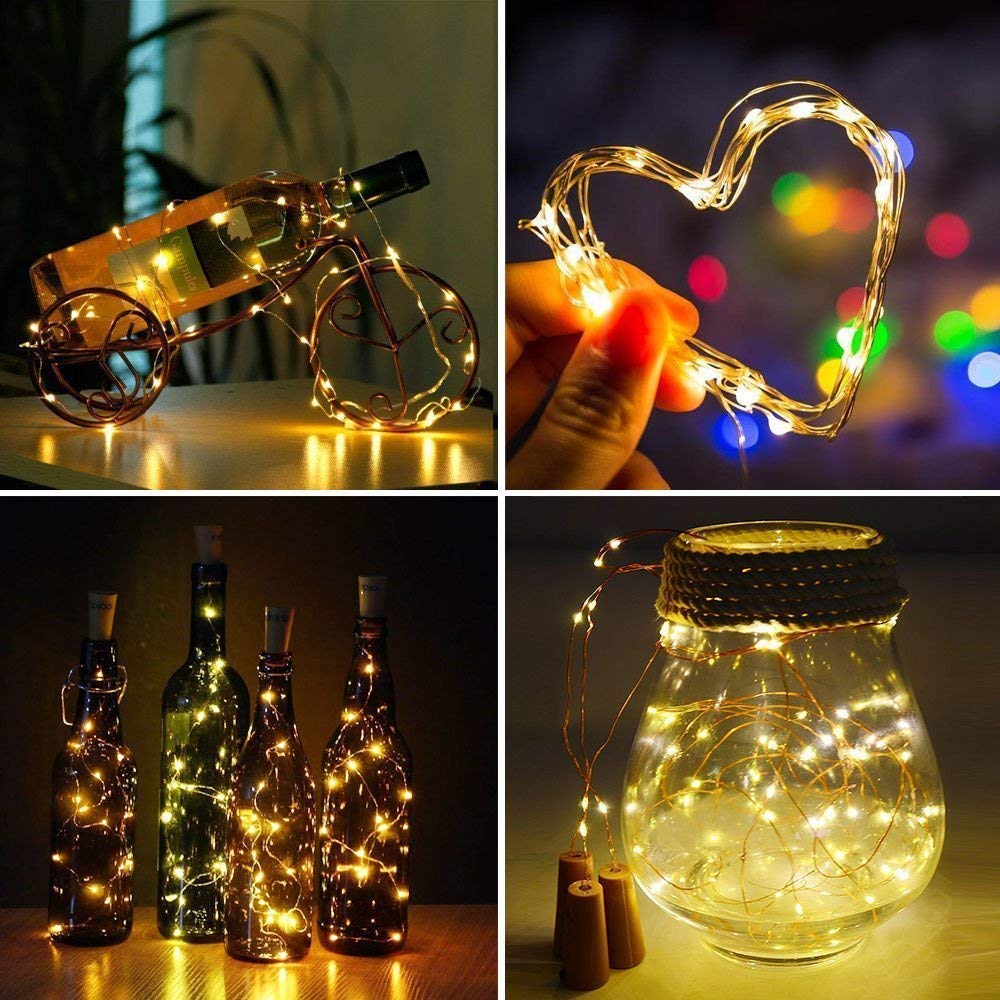 Cork Light Copper Wire String Lights