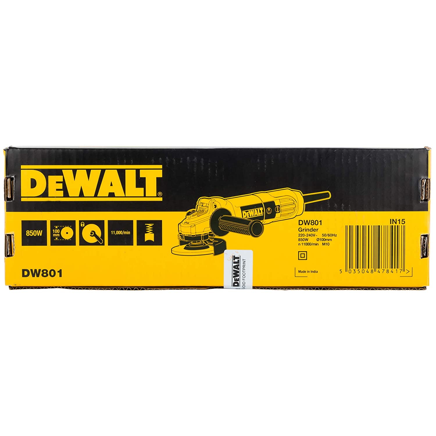 Dewalt 4 Inch DW801 850W Angle Grinder