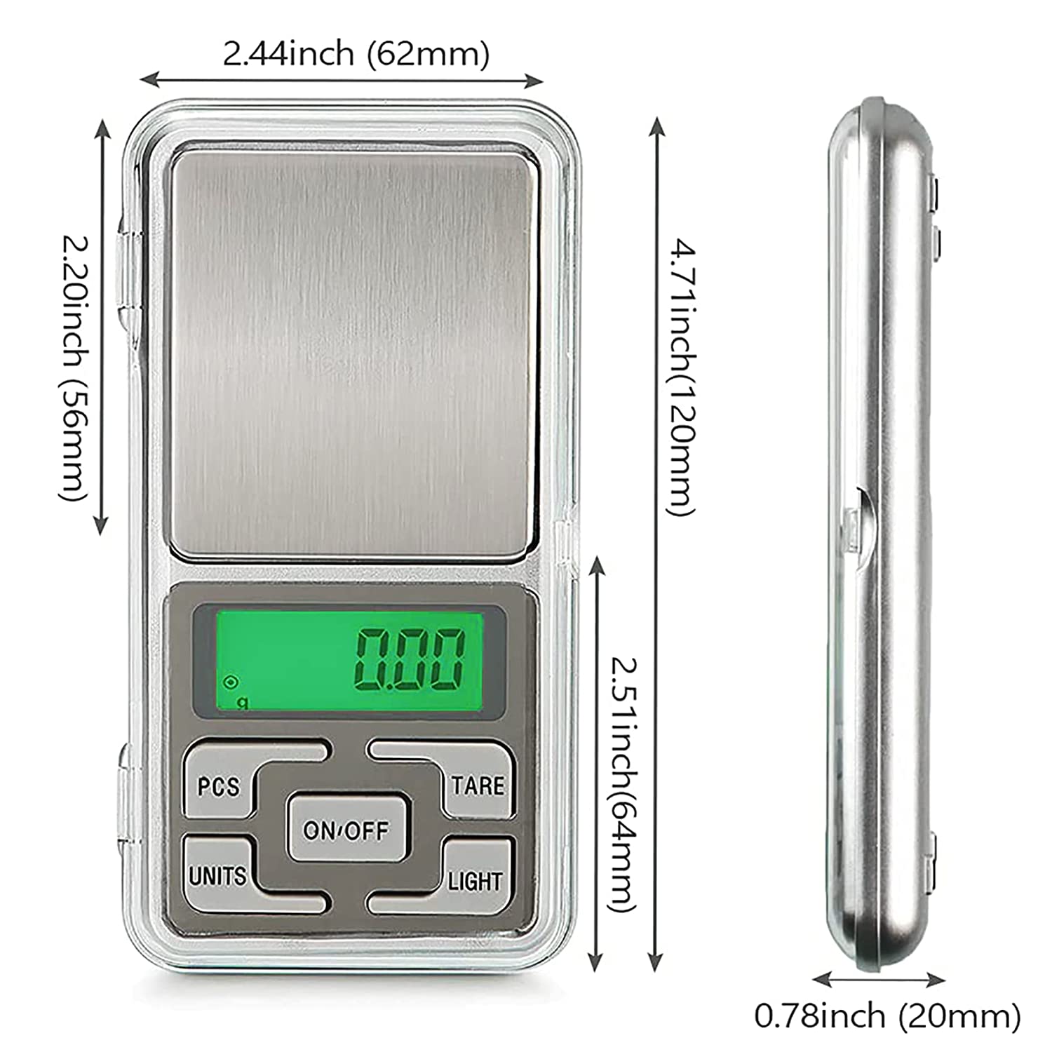 Mini Pocket Digital Weight Scale 0.01G To 200G