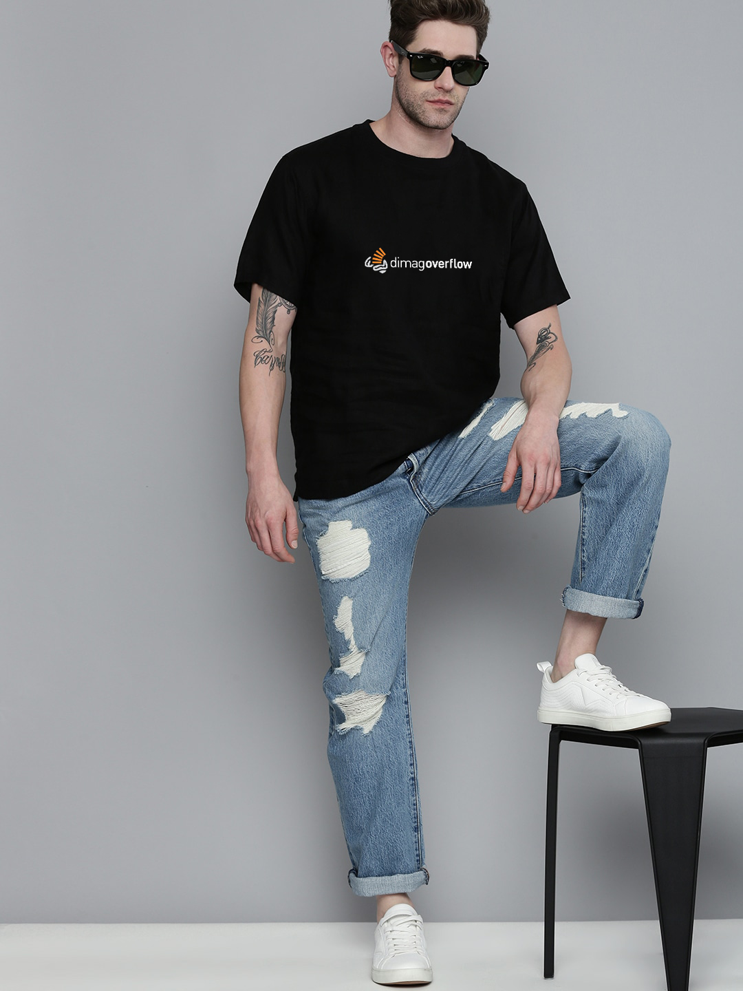 Dimag Overflow Half Sleeve T-shirt