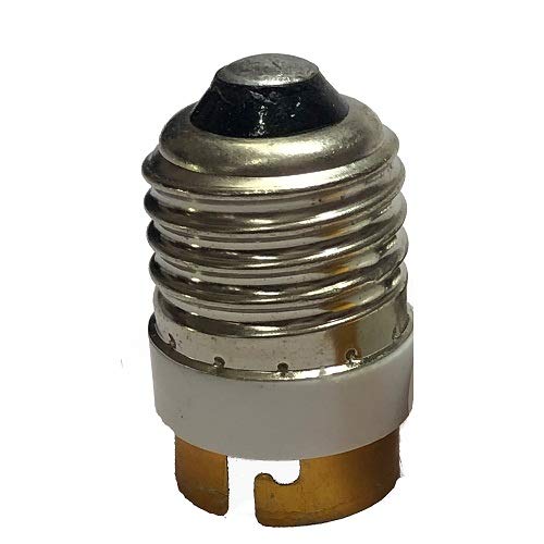 E27 to B22 Screw Base Socket Ceramic Lamp Holder Light Bulb Adapter
