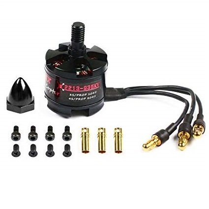 EMAX: MT2213 935KV Brushless DC Motor for Drone – Black Cap (CW) With 1045 Propeller Combo