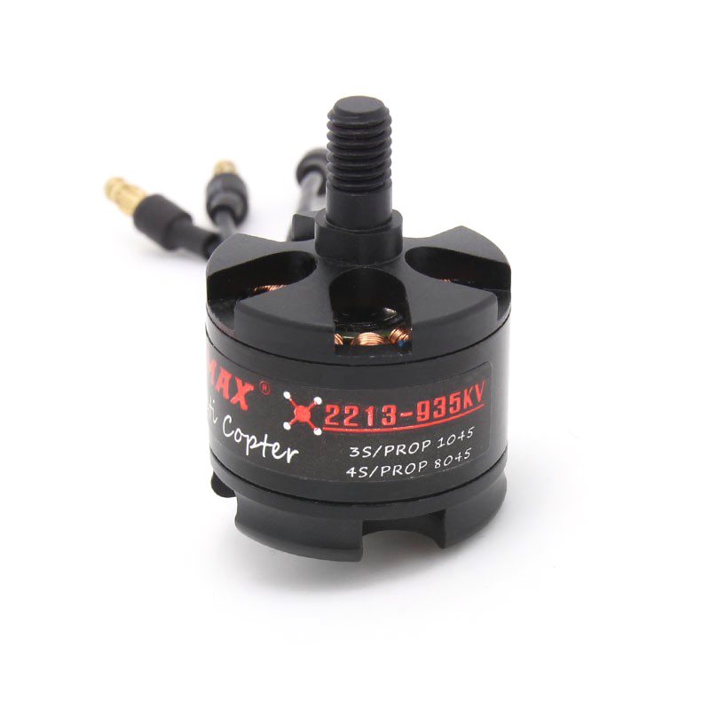 EMAX: MT2213 935KV Brushless DC Motor for Drone – Red Cap (CCW) With 1045 Propeller Combo