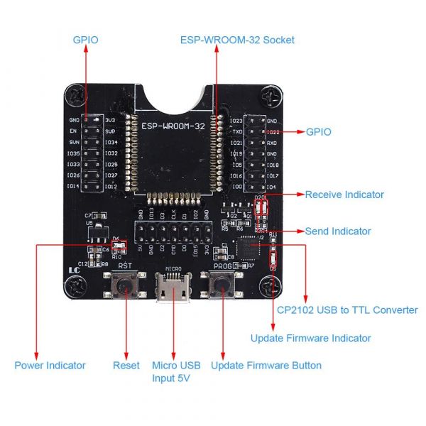 ESP32 WROOM Program Burner/Downloader