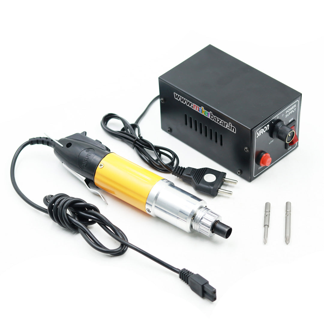 Siron: Electric Screwdriver 802 with 2 Bits and Power Supply