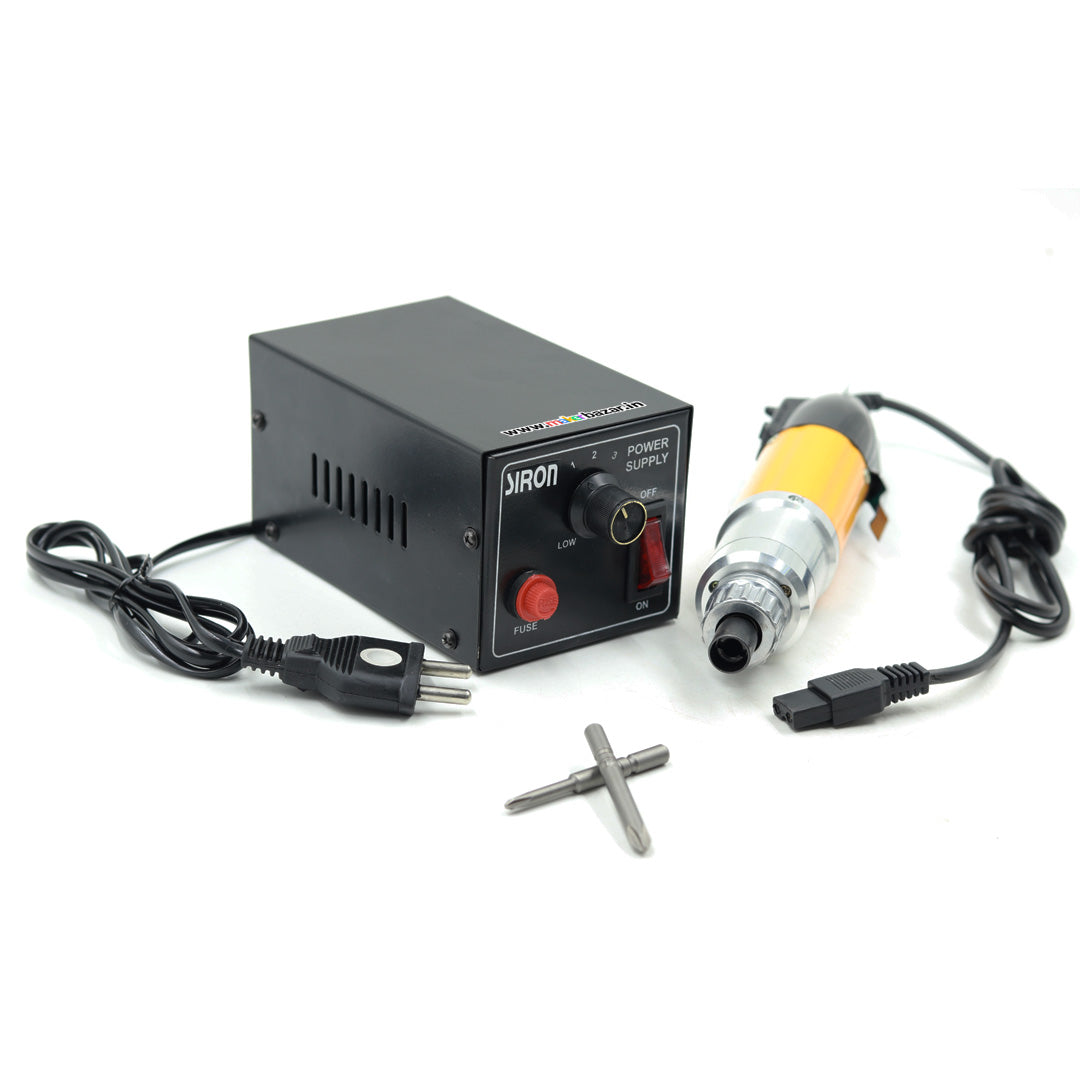 Siron: Electric Screwdriver 802 with 2 Bits and Power Supply