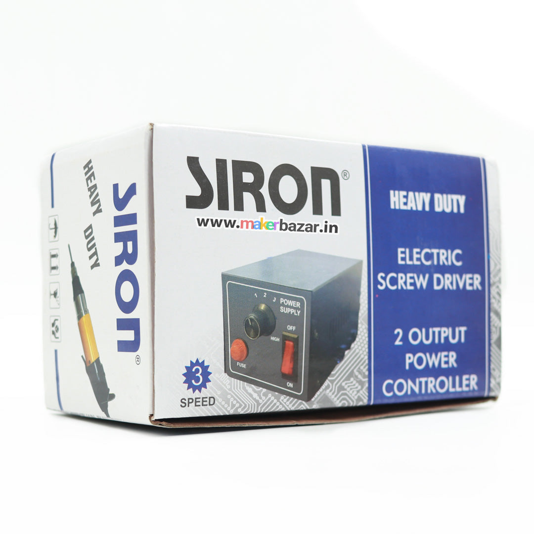 Siron: Electric Screwdriver 802 with 2 Bits and Power Supply
