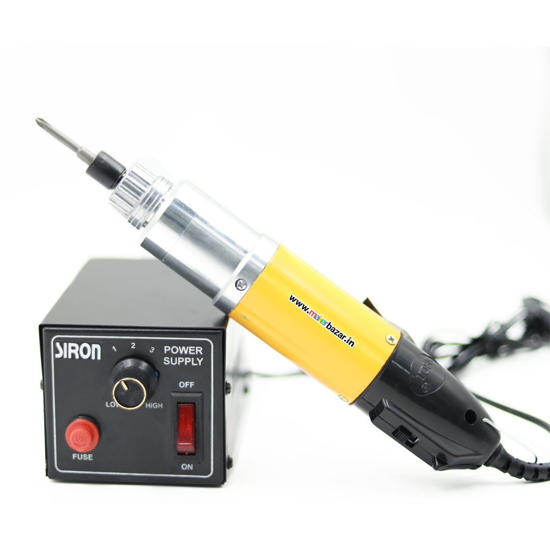Siron: Electric Screwdriver 802 with 2 Bits and Power Supply