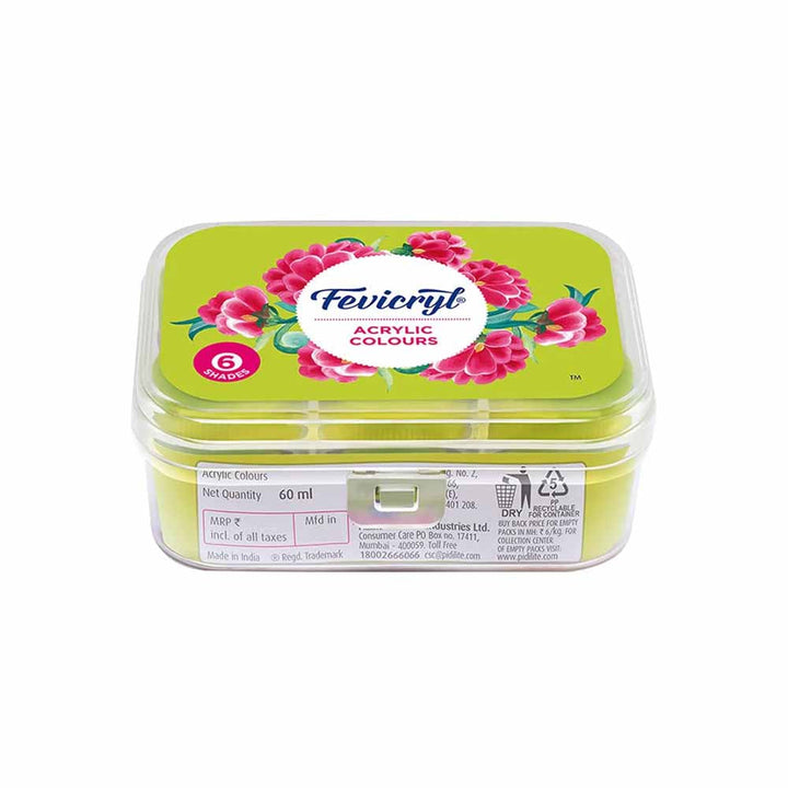 Pidilite Fevicryl Acrylic Colours Sunflower Kit 6 Shades