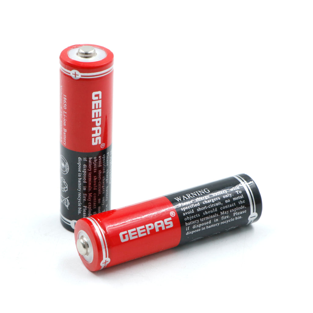 Geepas: 5000mAh 3.7V 18650 Cell Li-ion Rechargeable Battery