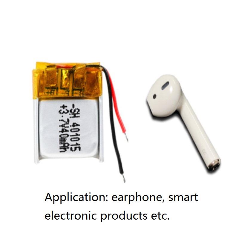 Generic: 3.7V 40mah Lipo Battery - Single Cell Lithium Polymer Battery