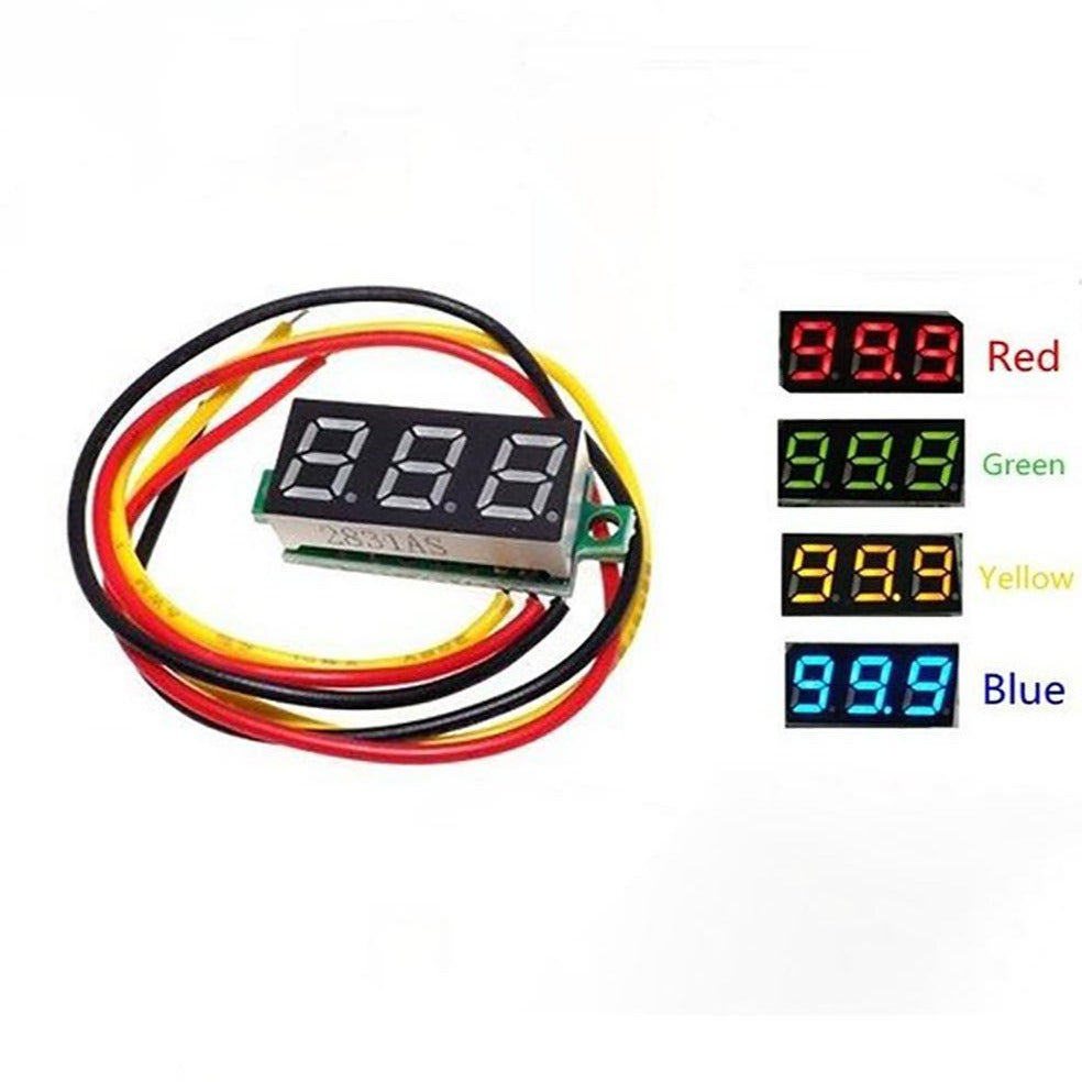 0.28in 0-100v DC Voltmeter Module Three Wire
