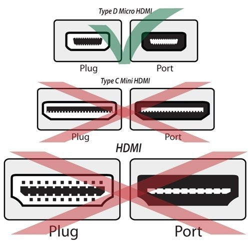 Mini HDMI to HDMI Cable for Raspberry Pi / Desktop