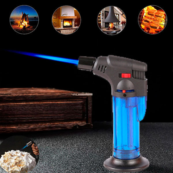 Windproof Refillable Butane Jet Torch Flame Gas Lighter Tool