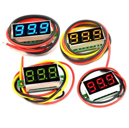 0.28in 0-100v DC Voltmeter Module Three Wire