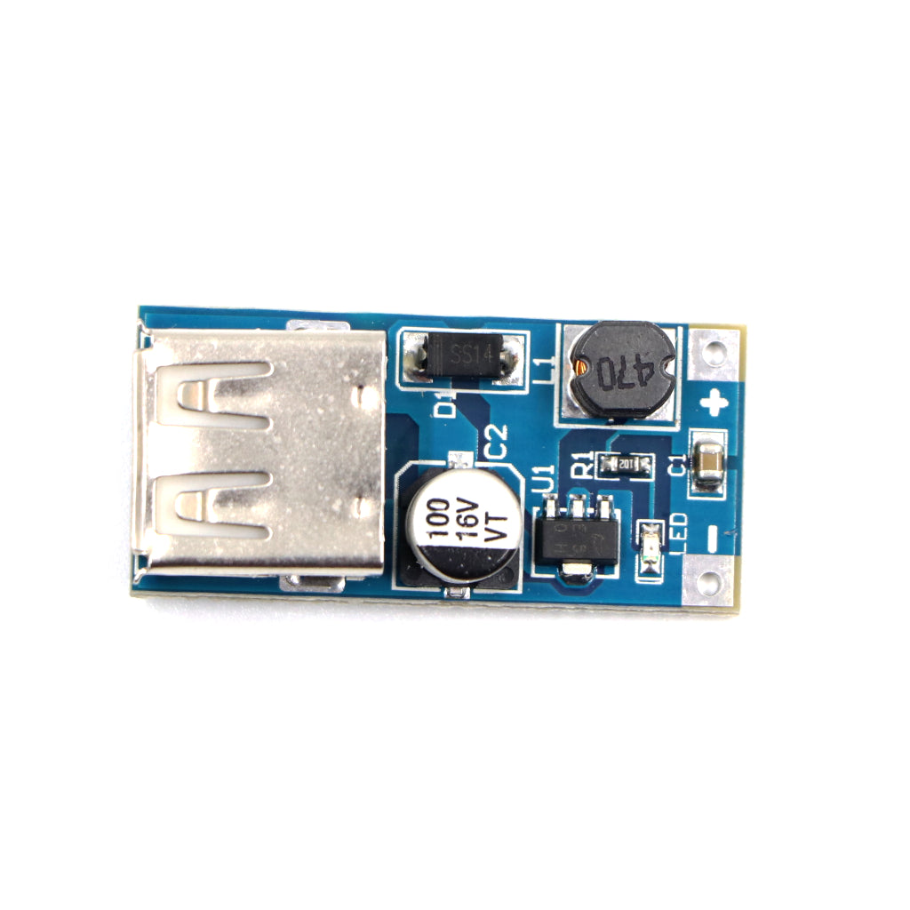 DC-DC Boost Module (0.9V~5V) to 5V 600MA USB Step-up Board 5V Output - Blue