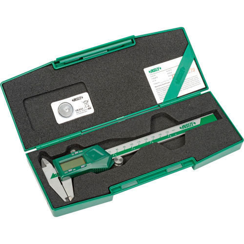 Insize: 1112-150 Digital Vernier Caliper Stainless Steel 150mm/6Inch with Rectangular Case