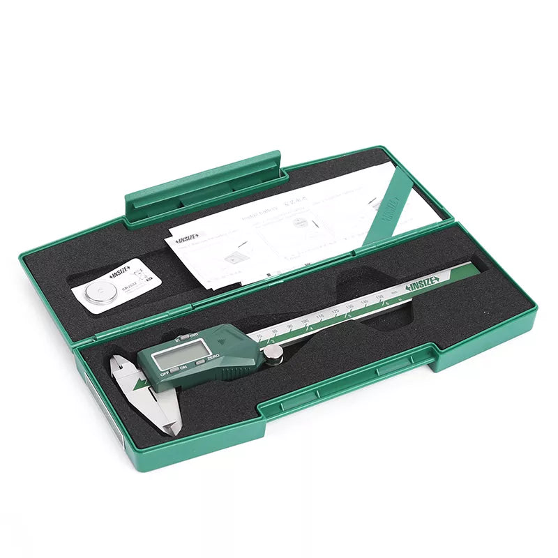 Insize: 1112-150 Digital Vernier Caliper Stainless Steel 150mm/6Inch with Rectangular Case