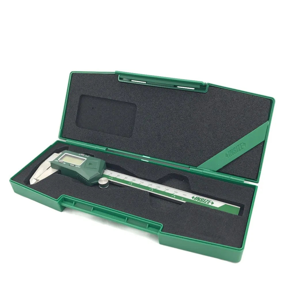 Insize: 1112-150 Digital Vernier Caliper Stainless Steel 150mm/6Inch with Rectangular Case