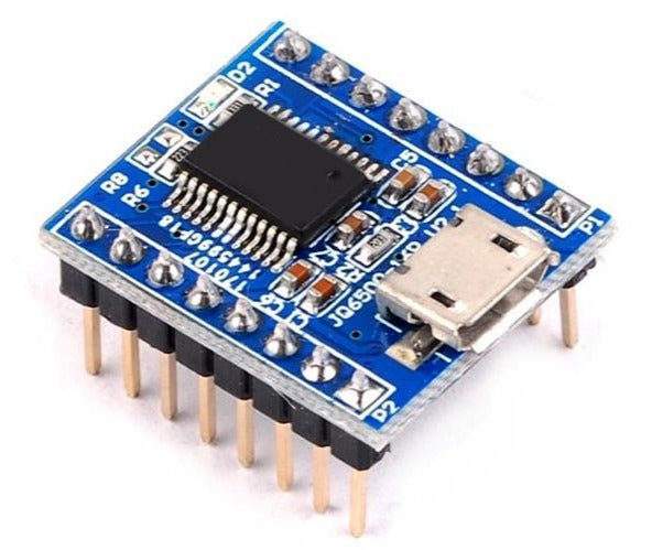 JQ6500 MP3 Audio Serial Port Control Voice Playback Module