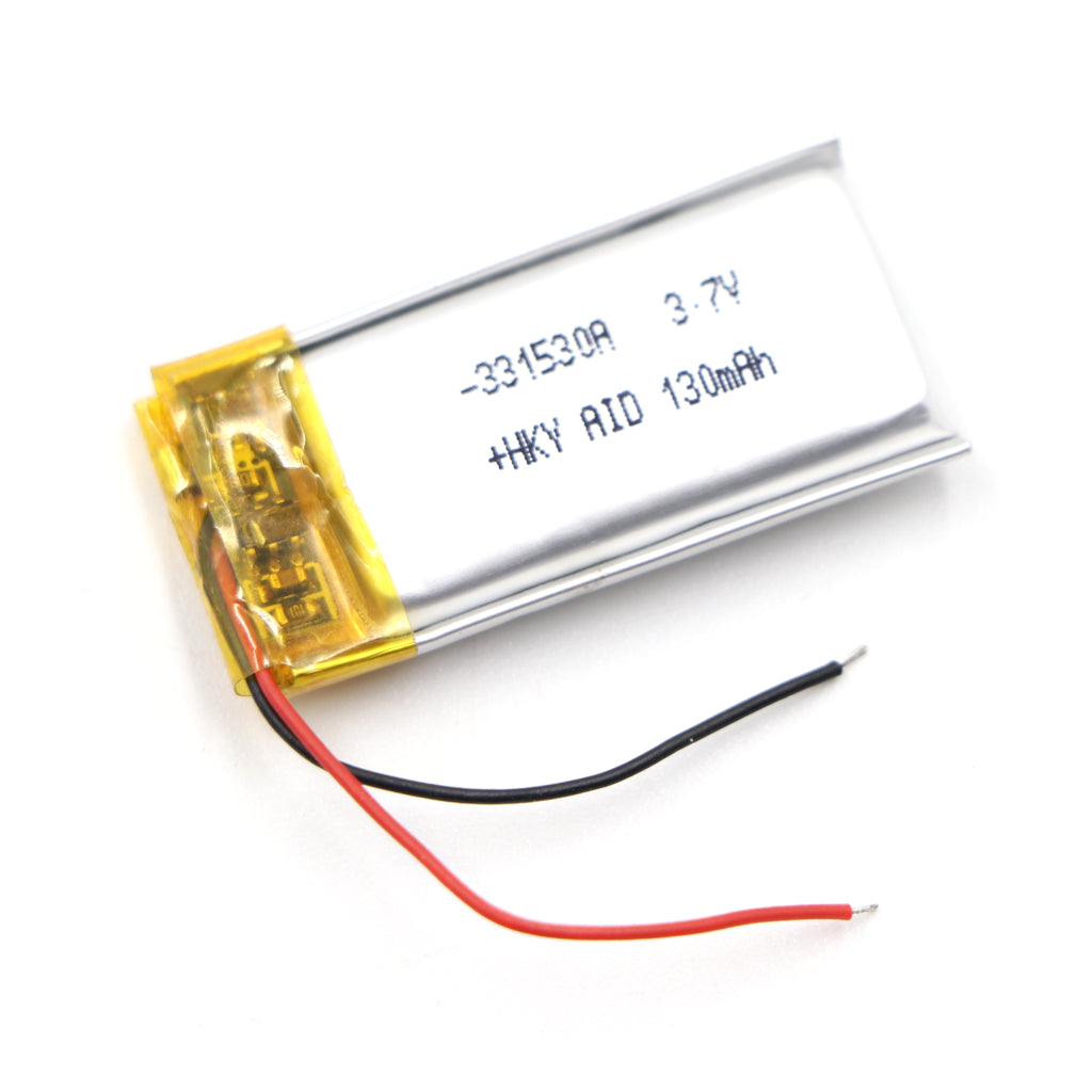 Generic: 3.7V 130mah Lipo Battery - Single Cell Lithium Polymer Battery