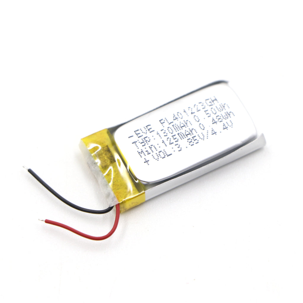 KP: 3.7V 130mAh Lipo Battery - Single Cell Lithium Polymer Battery