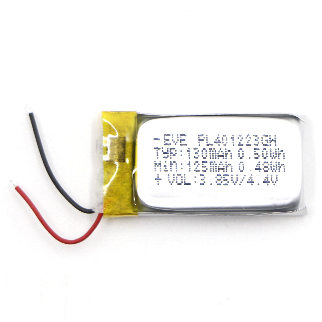 KP: 3.7V 130mAh Lipo Battery - Single Cell Lithium Polymer Battery