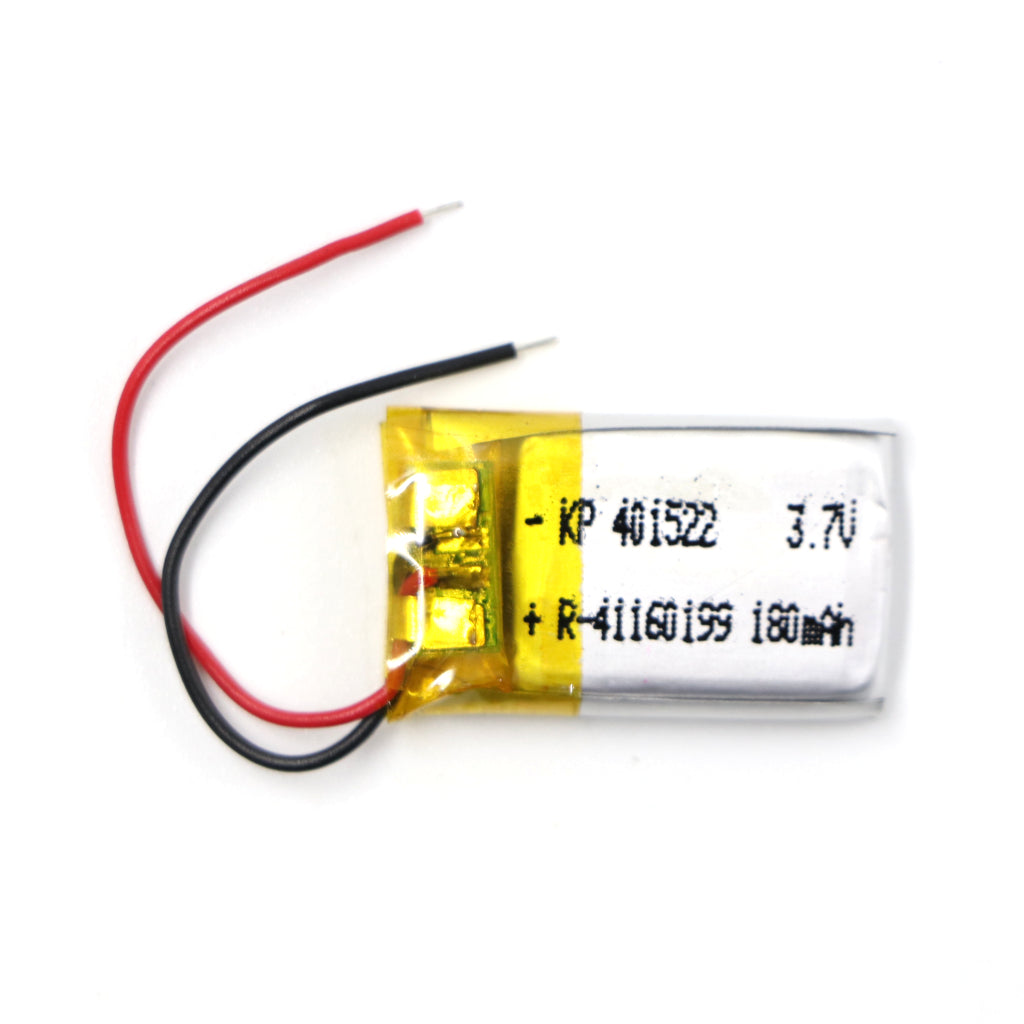 KP: 3.7V 180mAh Lipo Battery - Single Cell Lithium Polymer Battery