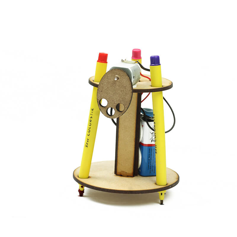 Laser Cut (MDF) Casing for Scribble Bot DIY Project