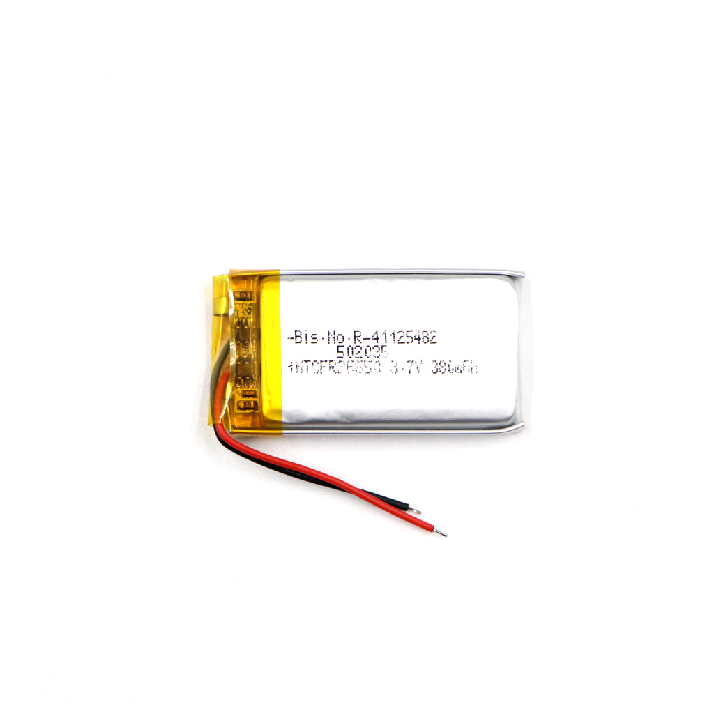 Generic: 3.7V 380mAh Lipo Battery - Single Cell Lithium Polymer Battery