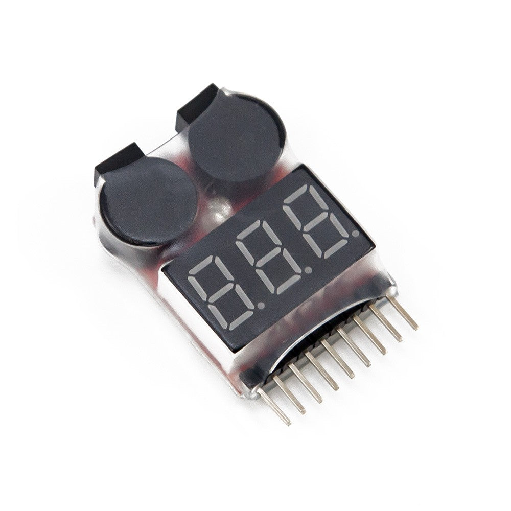 Lipo Voltage Checker 1S-8S with Buzzer Alarm