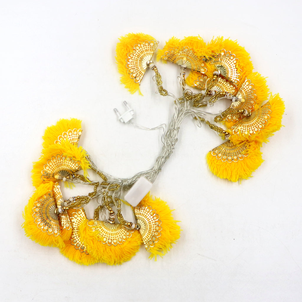 Yellow Thread Fan Pankha 14 LED String Fairy Lights