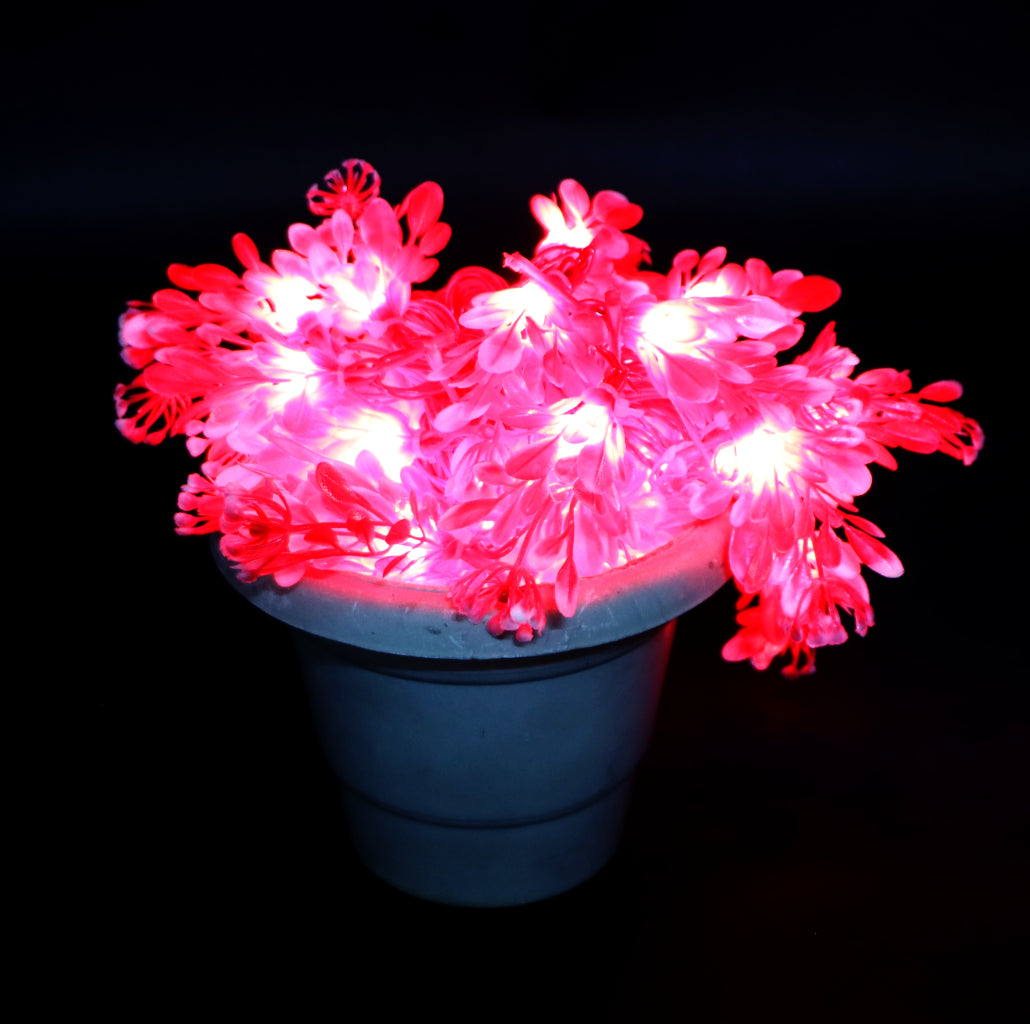 Red Leaves with White Tip 24 LED String Fairy Lights