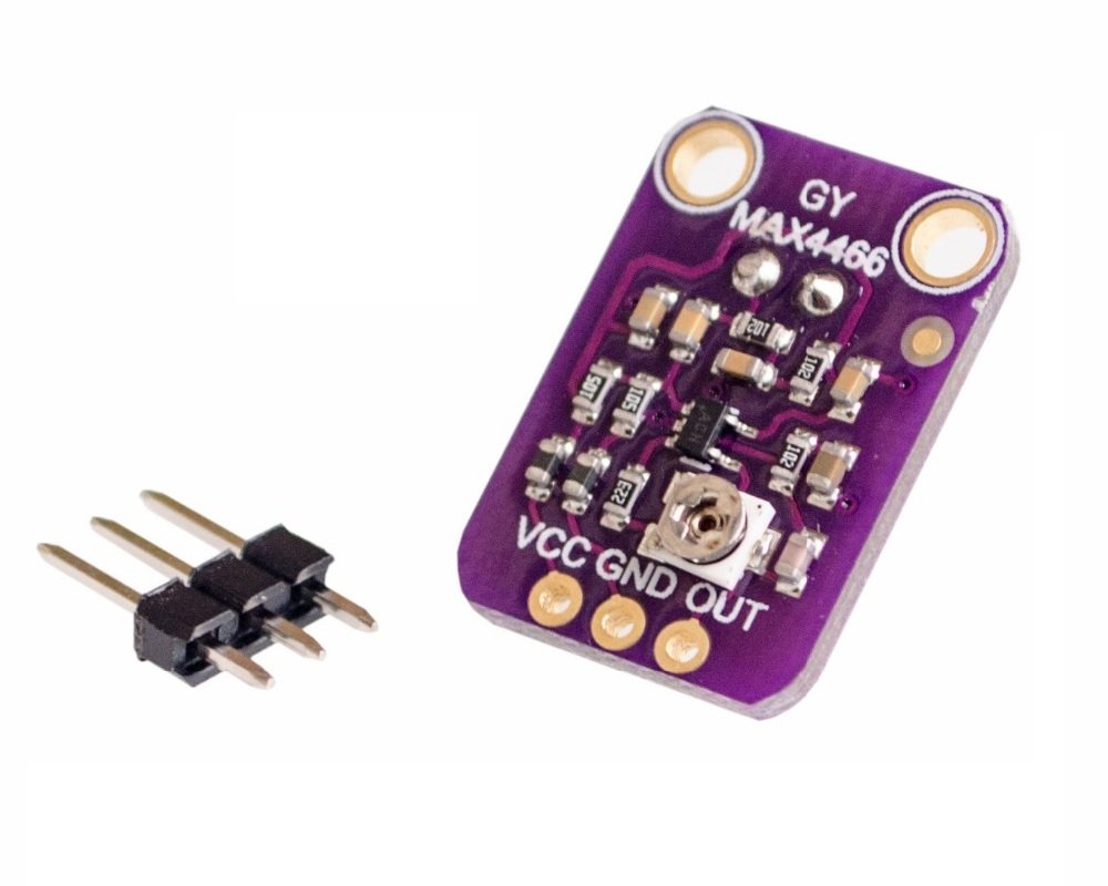 MAX4466 Electret Condenser Microphone Board Amplifier with Adjustable Gain Module