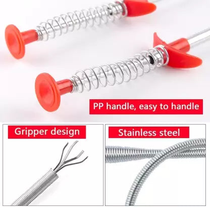 Buy 90CM Drain Pipe Cleaning Spring Stick, Hair Catching at