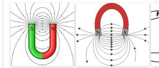 Red Blue Painted Pole U Shaped Horseshoe Magnet