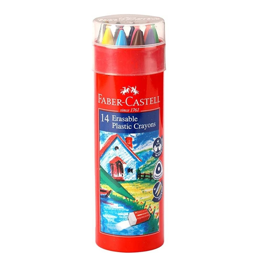 Faber-Castell: 14 Erasable Plastic Crayons