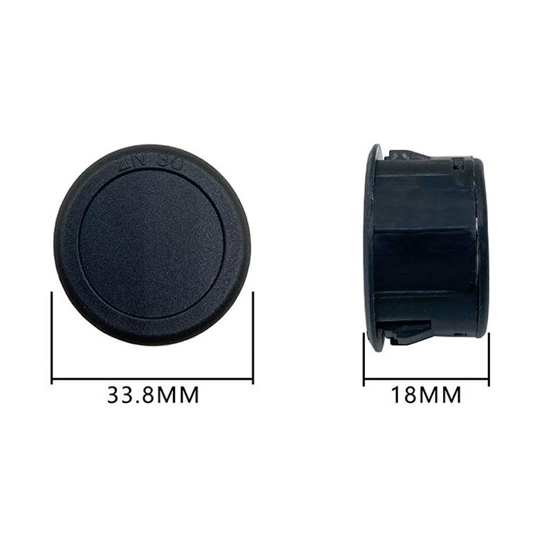 Circular Two-Wire Voltmeter DC 5-100V Round LED Display
