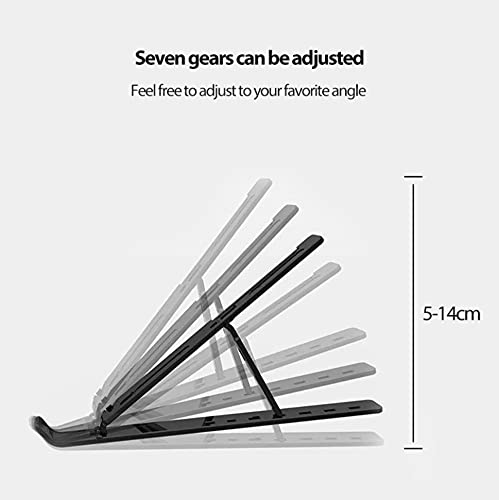 Plastic Laptop Stand for Table, Fits Tablet, Notebook, MacBook Upto 13.3 Inch with Adjustable Angle