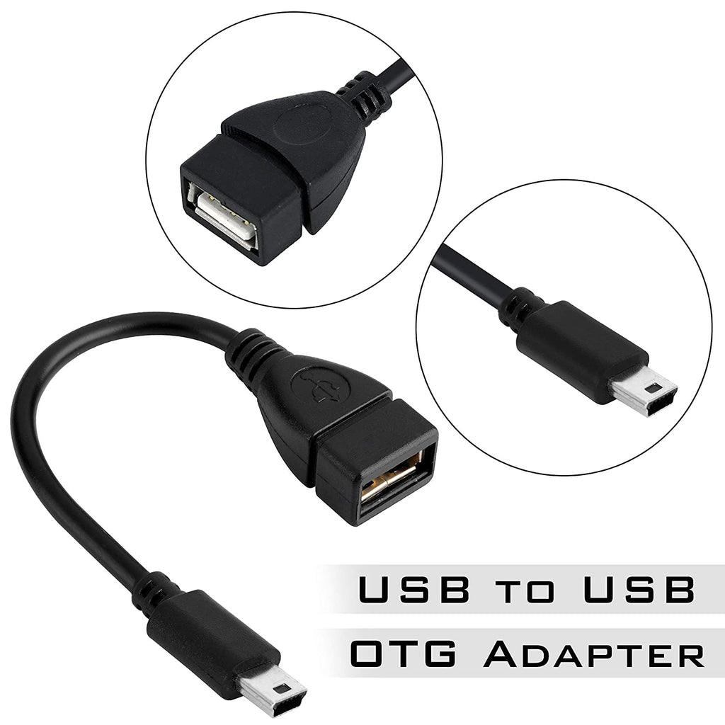siv afstemning artilleri Mini USB Male to USB Female OTG Adapting Cable