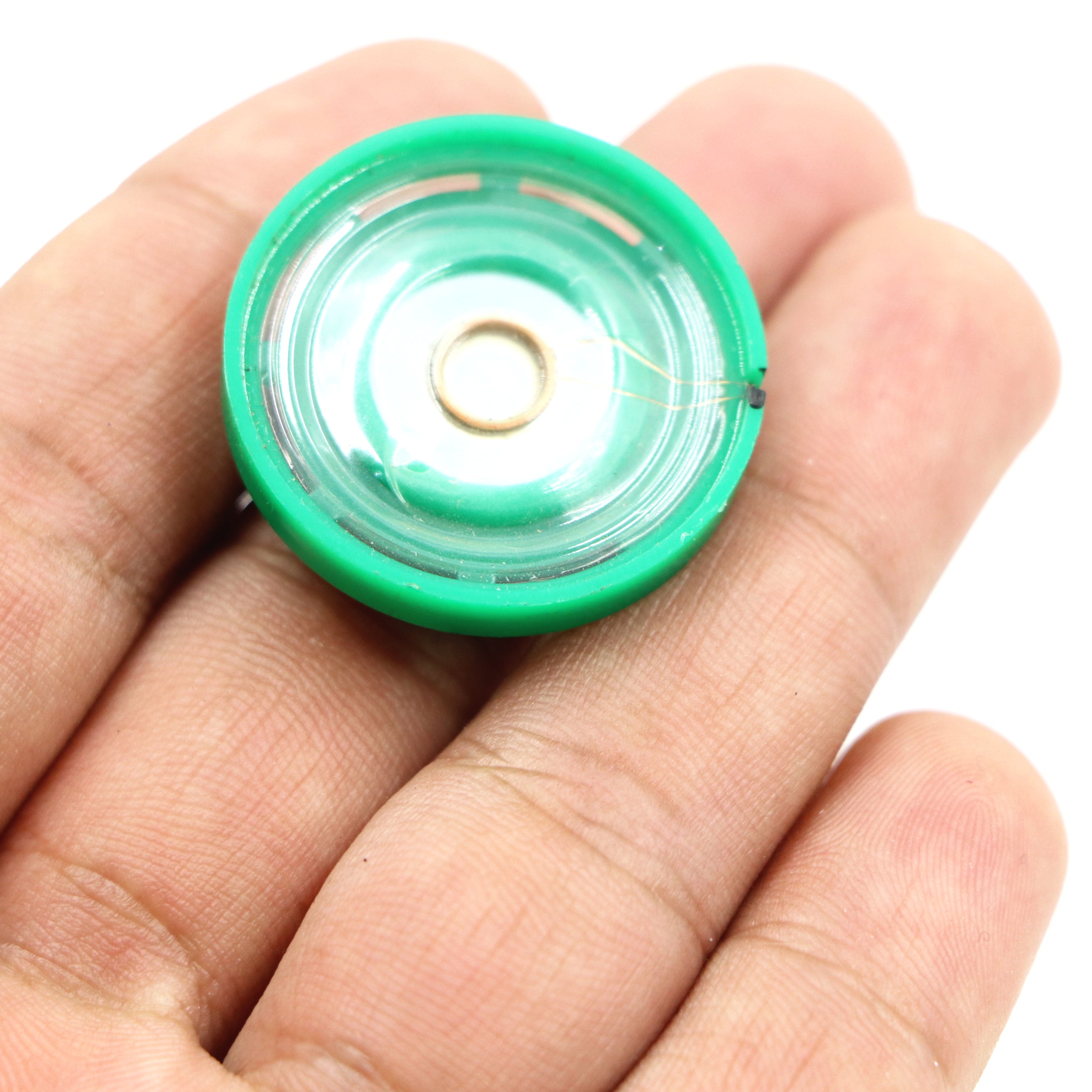 29mm Mini Mylar Miniature Speaker Plastic Toy Speaker Green/Black