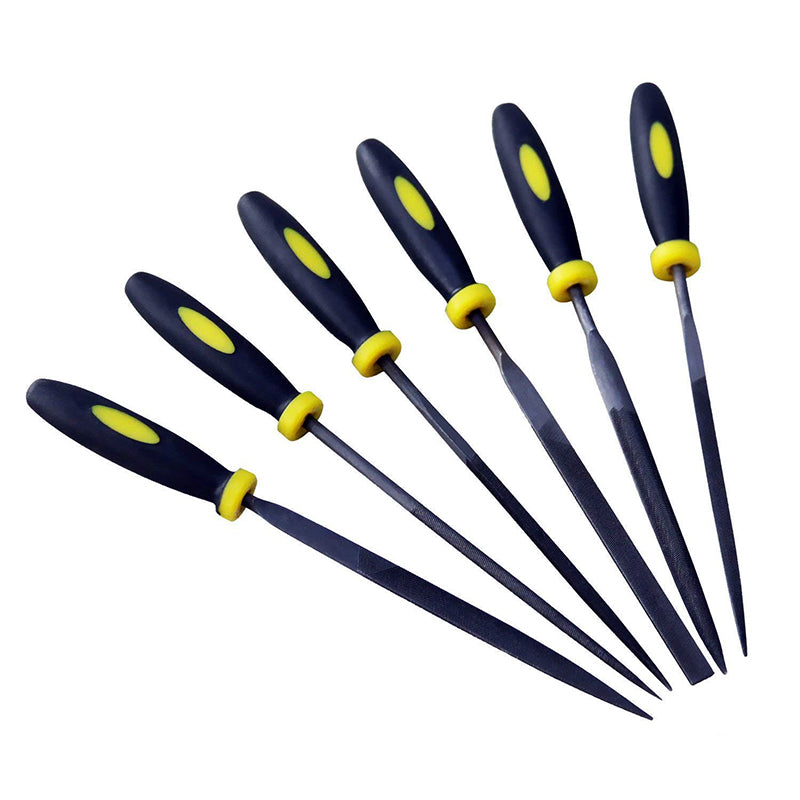 Jon Bhandari: F-021 6-Pc Needle File Set Metal Filing Rasp Wood Tools