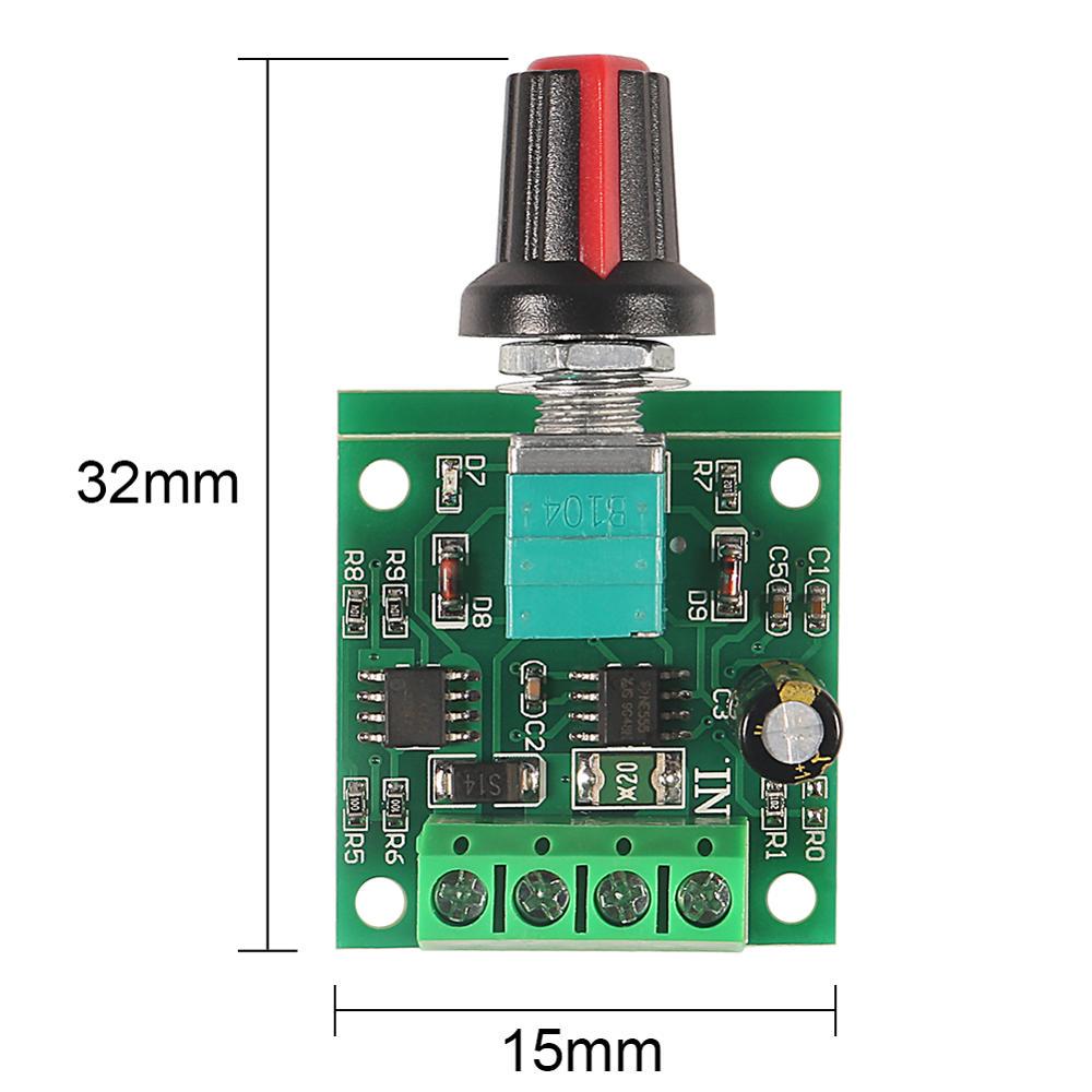 PWM DC Motor Speed Controller 1.8V/3V/5V/6V/12V - 2A