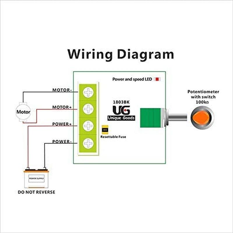 PWM DC Motor Speed Controller 1.8V/3V/5V/6V/12V - 2A