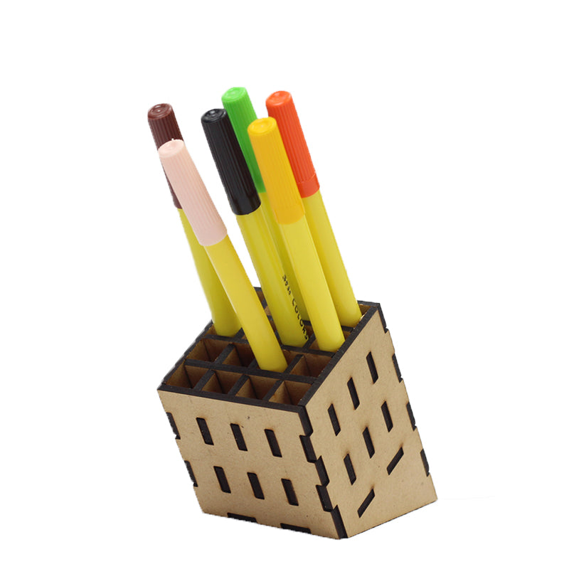 Laser Cut (MDF) Casing for Pen Stand DIY Project